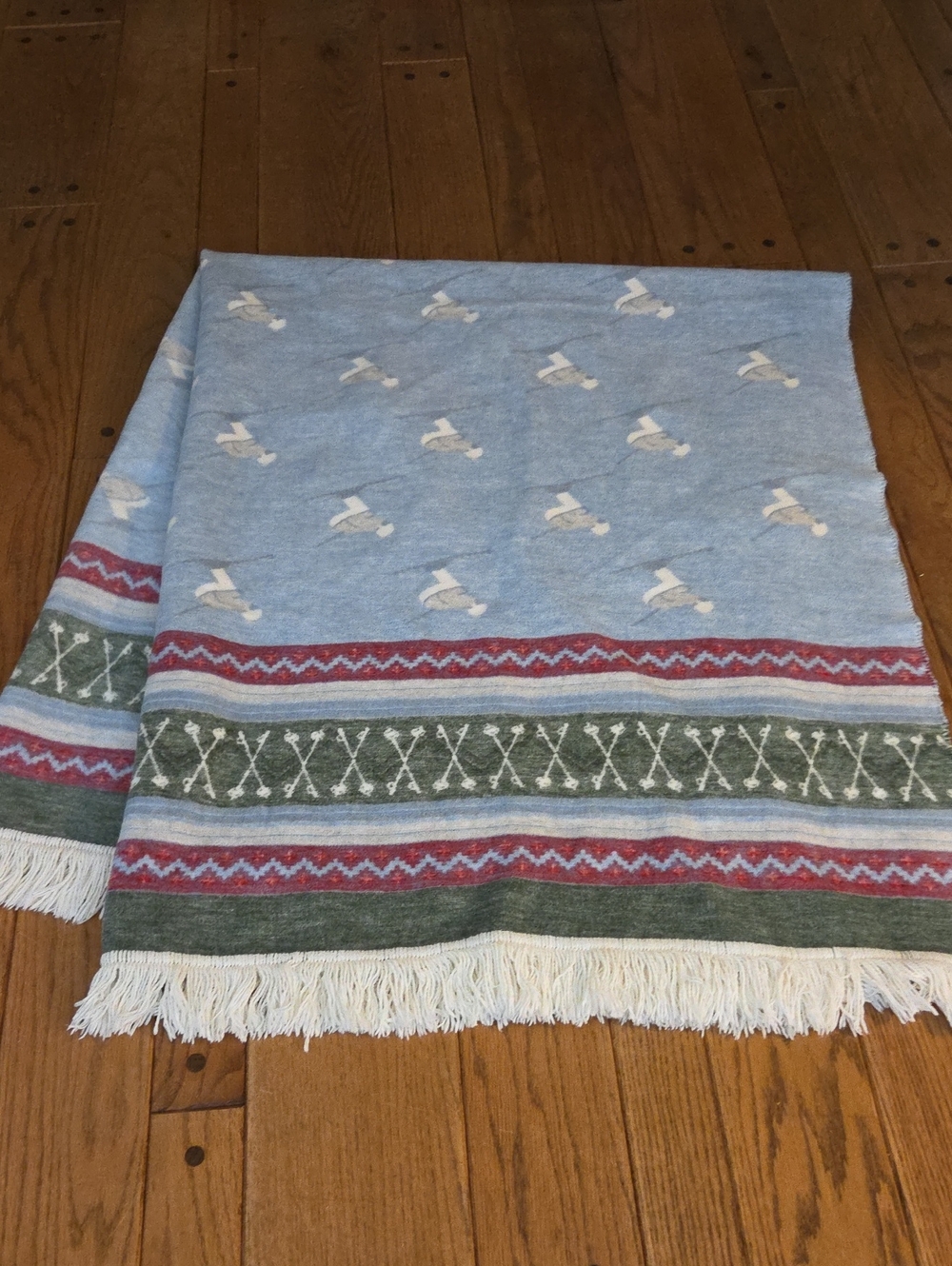 Pad Concepts Winter Throw Blanket with Fringe